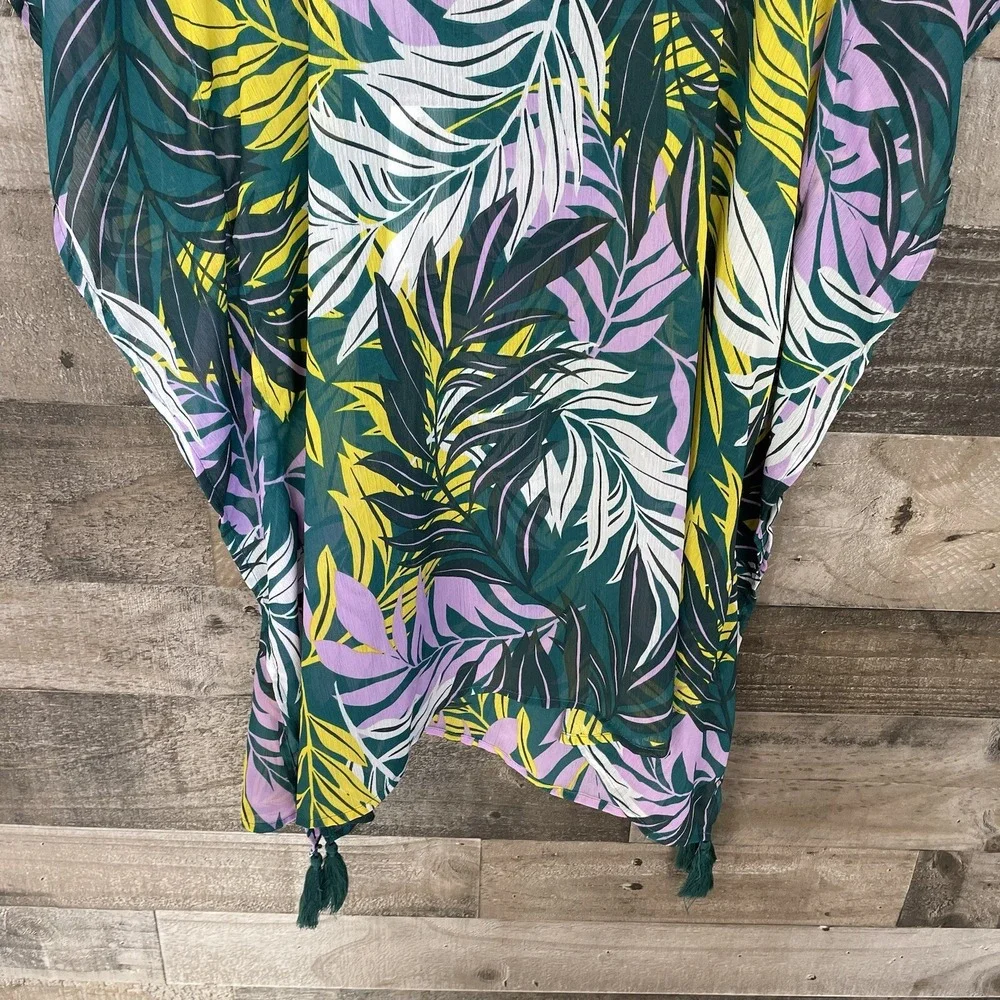 Palisades Beach Club Women's Chiffon Swimsuit‎ Coverup Bamboo Size XL XXL